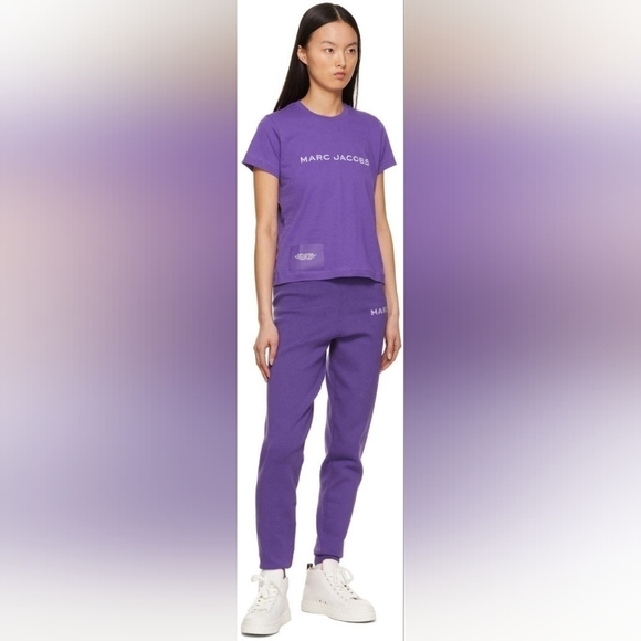 Marc Jacobs Purple Potion The Knit Sweatpants M - Picture 3 of 9